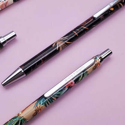 Ball Point Pen; Felicita Green Cactus (With Gift Box)