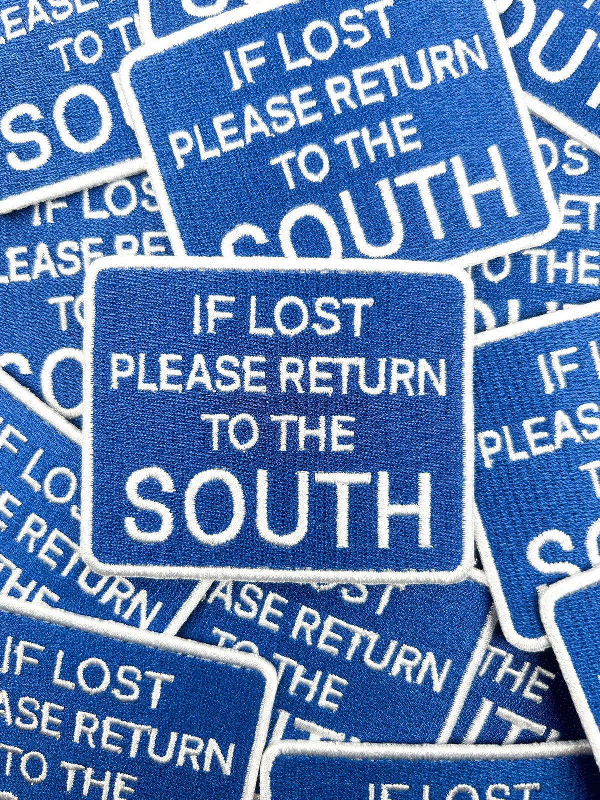 Iron-On Patch; If Lost Please Return to the South | Field Trip Threads