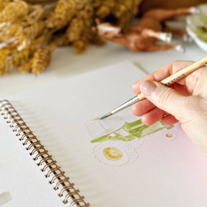 Watercolor Workbook; Farm By Emily Lex