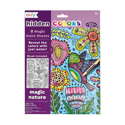 Ooly Hidden Colors: Magic Paint Sheets - Magic Nature (9 PC Set)