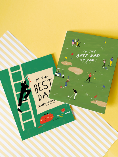 Dad Card; Best Dad Sign (Classic Father's Day Card)