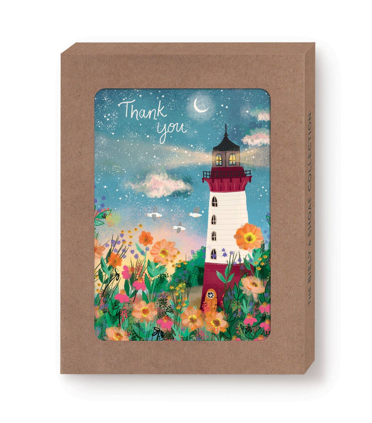 Boxed Notecards; Lighthouse Thank You (Set Of 10)