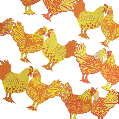 Sewn Garland; Chickens Concertina