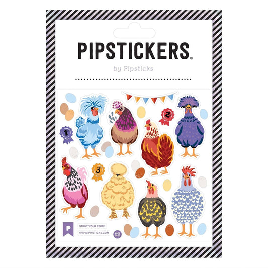 Pipsticks Sticker Sheet; Strut Your Stuff