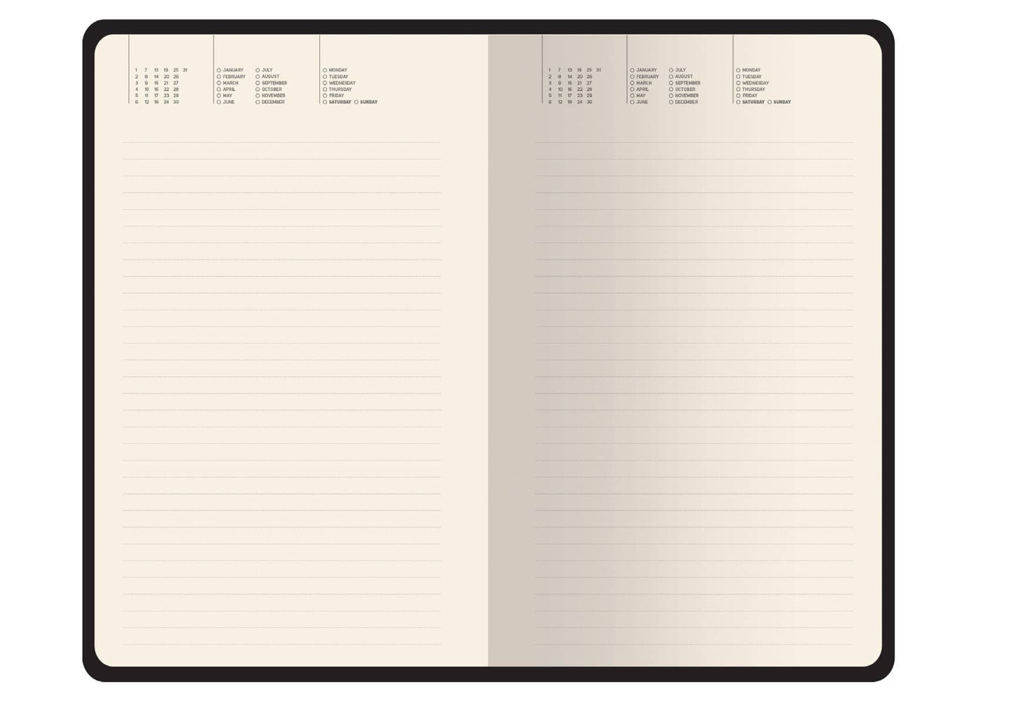 Daily Planner Journal; Forest Mushrooms (A5, Vegan Leather) - BV by Bruno Visconti