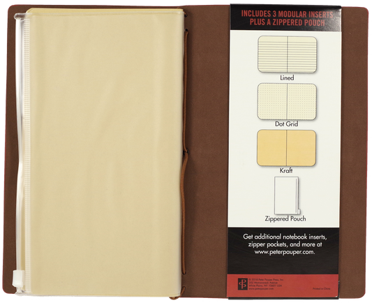 Voyager Notebook; Burgundy