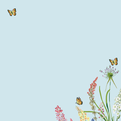 Desk Notes; Blooms & Butterflies