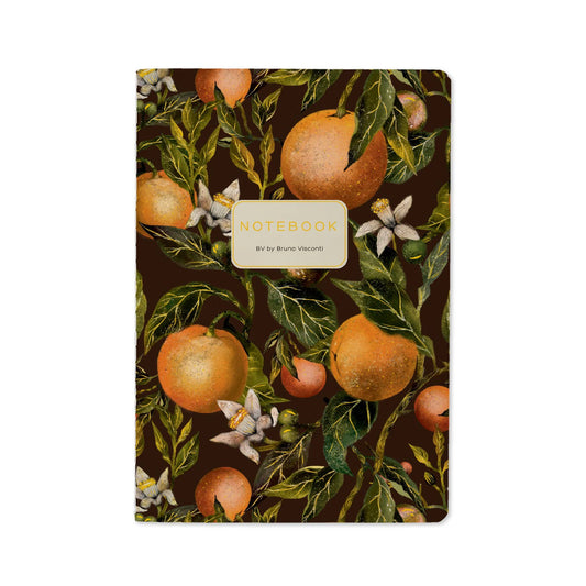 A5 Notebook; Oranges and Blossoms - BV by Bruno Visconti
