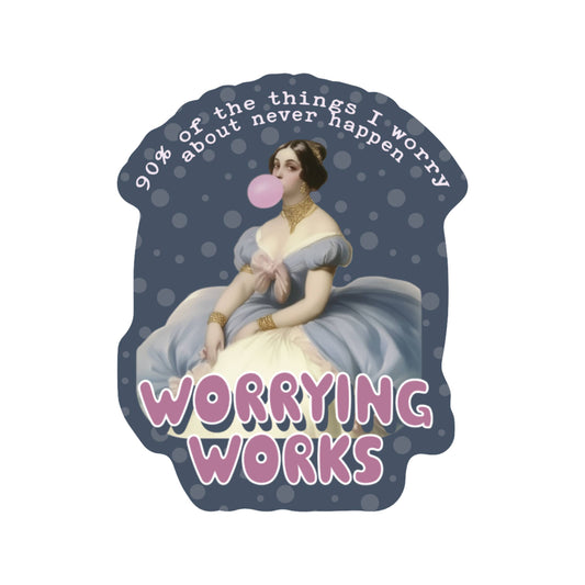 Vinyl Sticker; Victorian Woman (Funny High Quality)