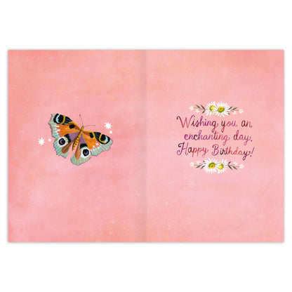 Birthday Card; Enchanting Butterflies