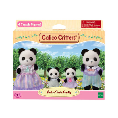 Calico Critters Pookie Panda Family; Set of 4