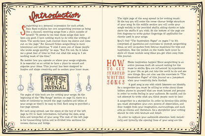 Prompted Journal; Songwriter's Journal