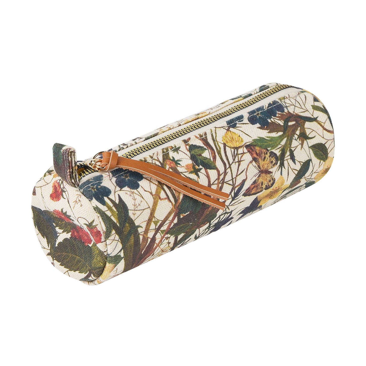 Pencil Pouch; Forest Flowers on White - BV by Bruno Visconti