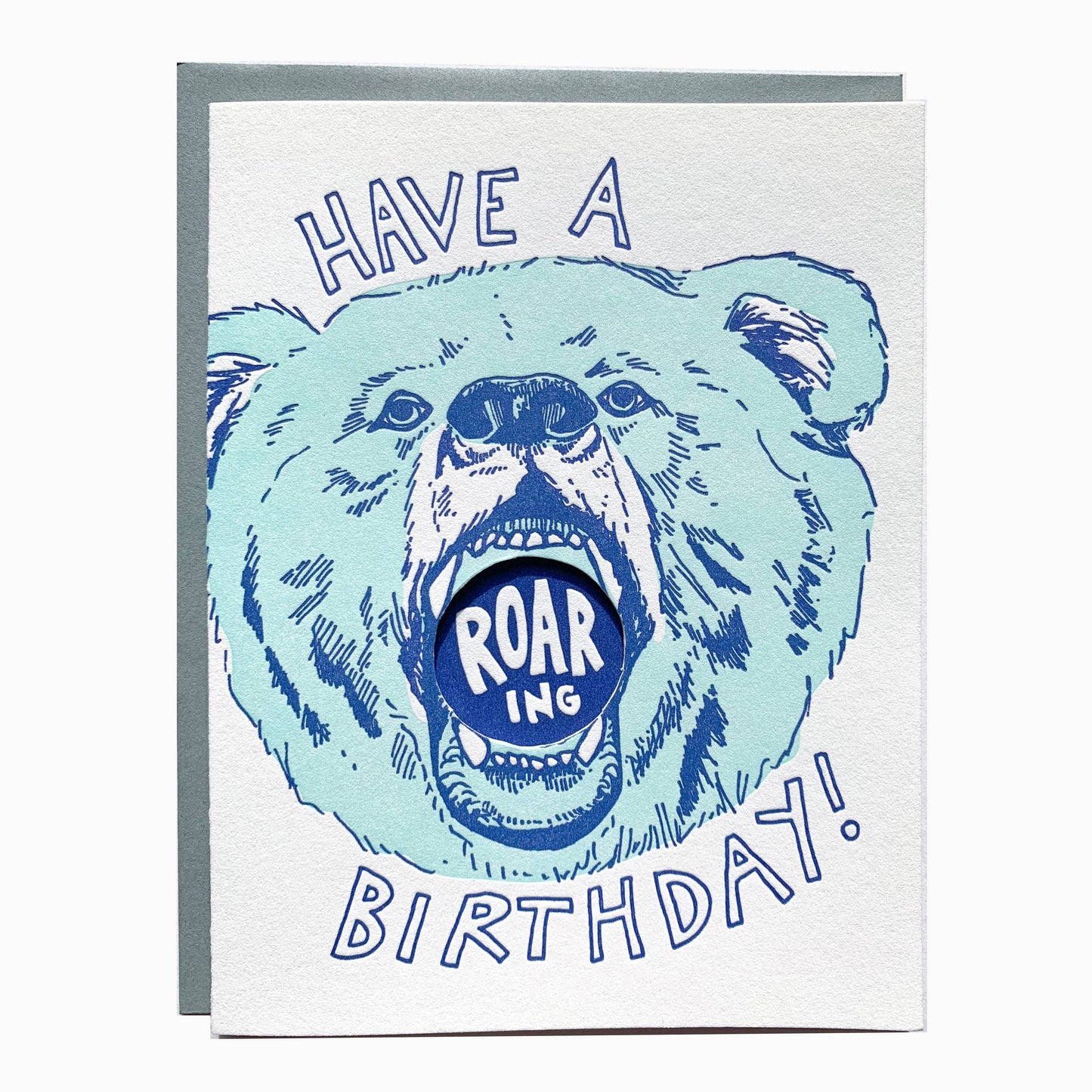 Birthday Card; A Roaring Bear Birthday