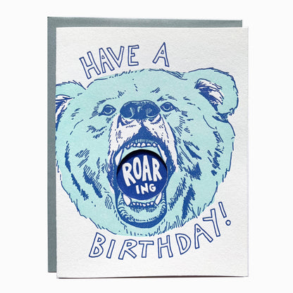 Birthday Card; A Roaring Bear Birthday