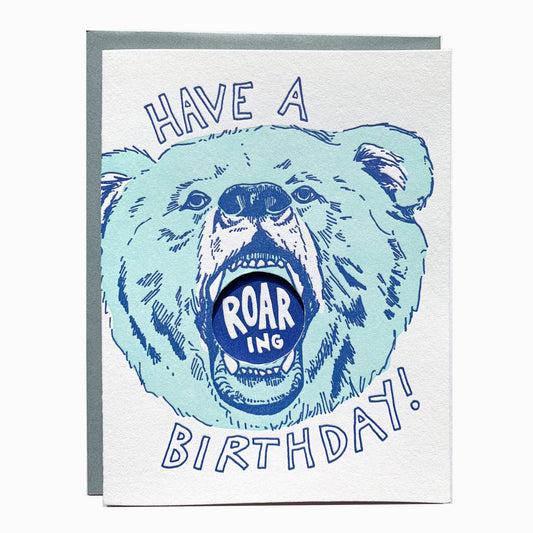 Birthday Card; A Roaring Bear Birthday