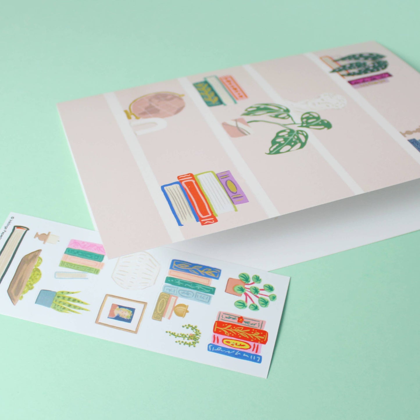 Sticker Scene Card; Shelfie