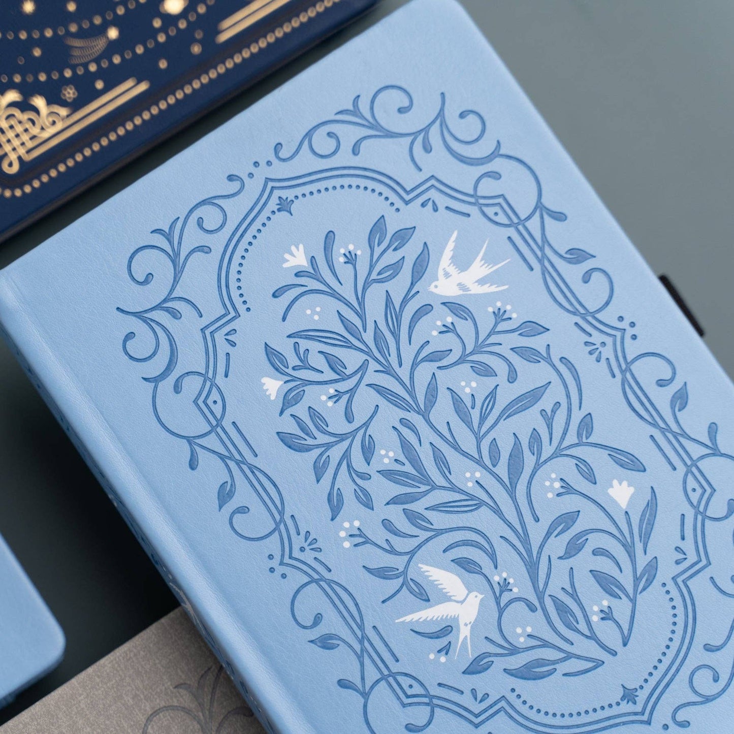 Dot Grid Notebook; Songbird In Blue