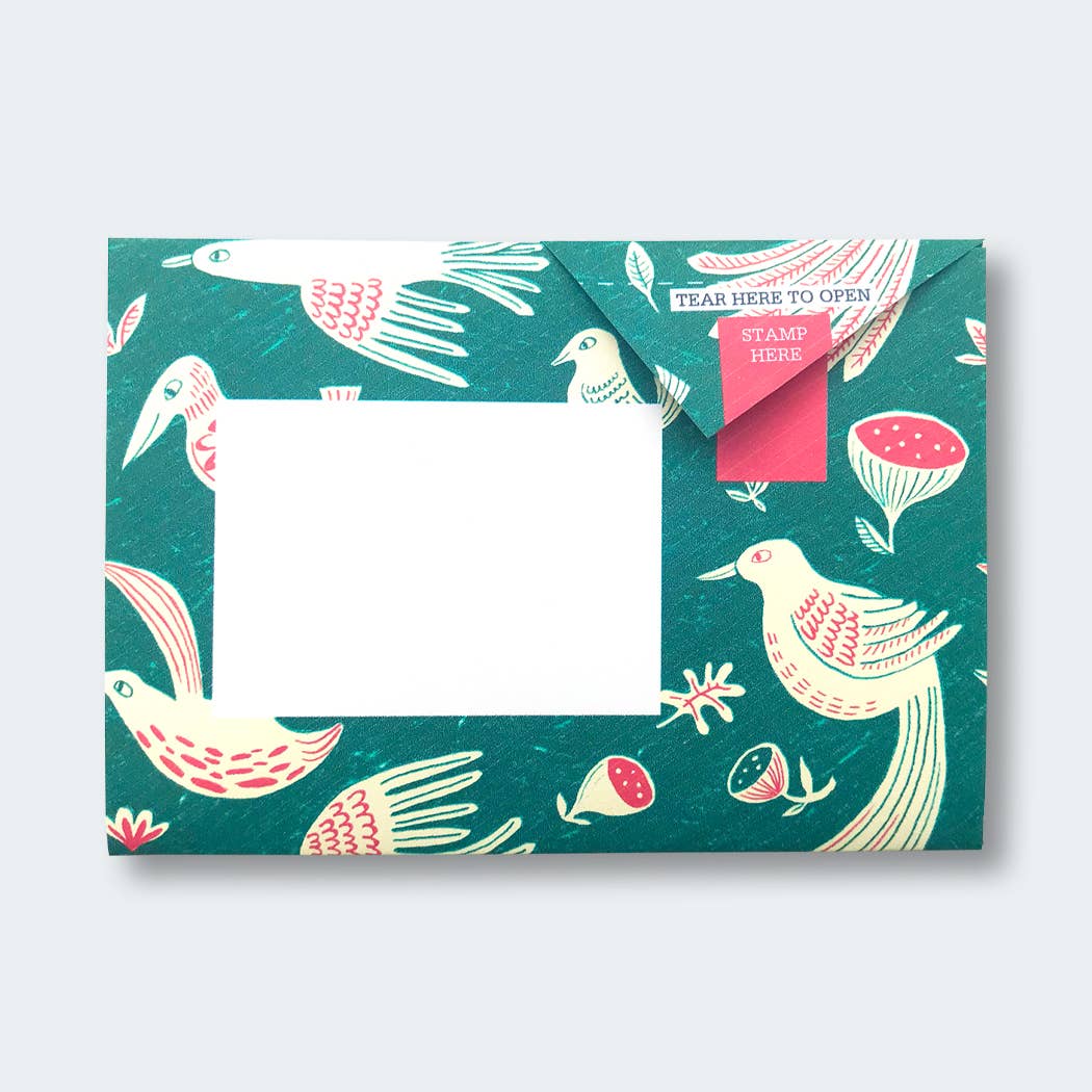 Folding Letter Set; Fig & Feather Pigeon | Pigeon Posted