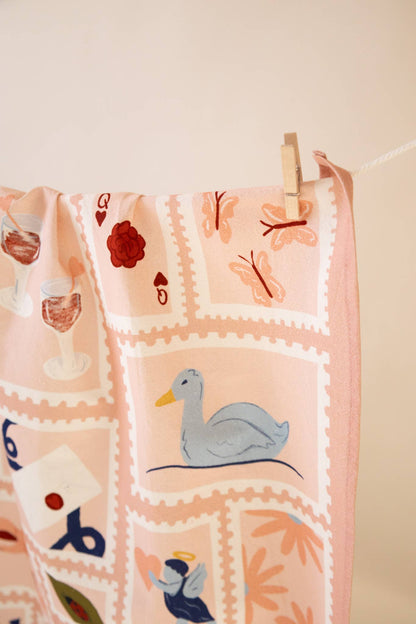 Tea Towel; Love Letter (100% cotton)