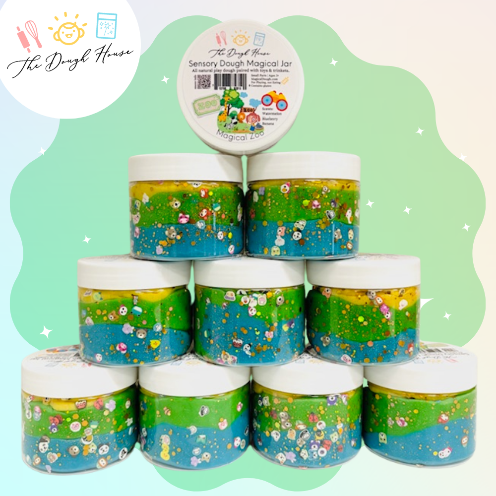 Magical Jars; Fun Size Zoo (Sensory Dough & Trinkets)