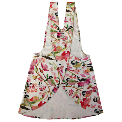 Pinafore Apron; Chickadees (100% Cotton)