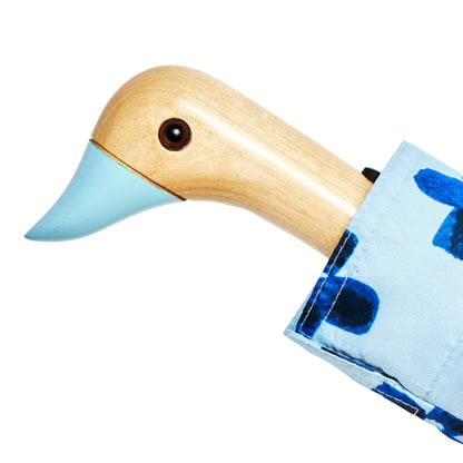 Original Duckhead Compact Umbrella; Floral Rain (Blue, Eco-Friendly, Upcycled)