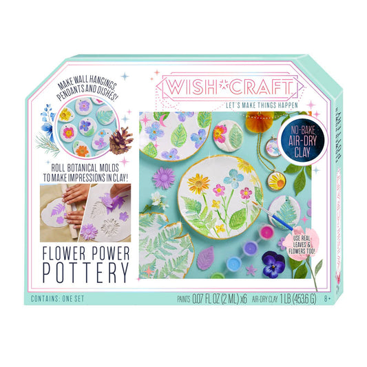 Wish Craft; Flower Power Pottery Kit