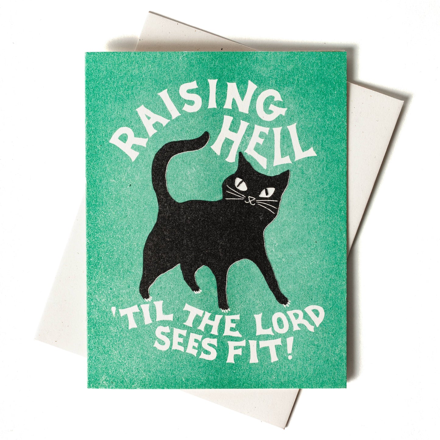 Birthday Card; Raising Hell (Risograph Card)
