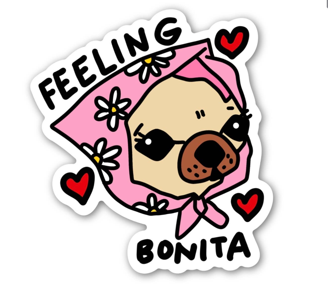 Vinyl Sticker; Feeling Bonita