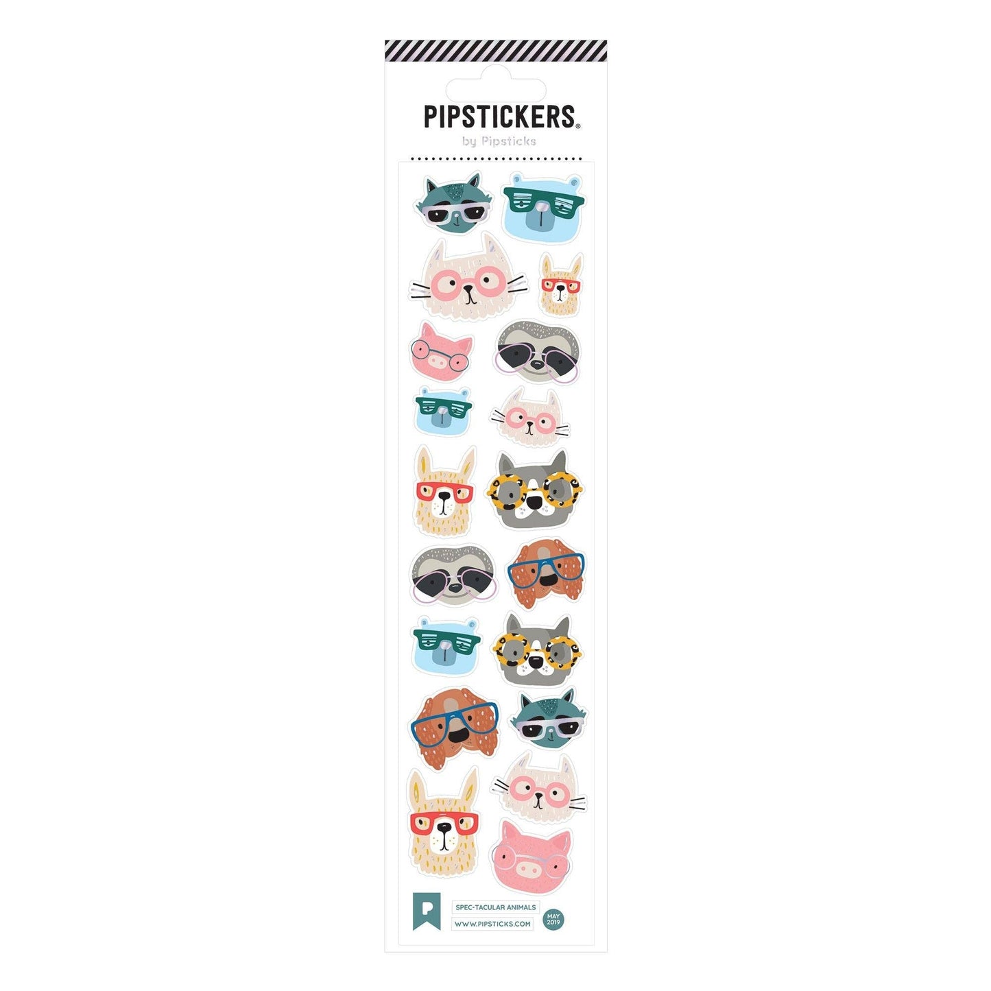 Pipsticks Sticker Sheet; Spec-tacular Animals