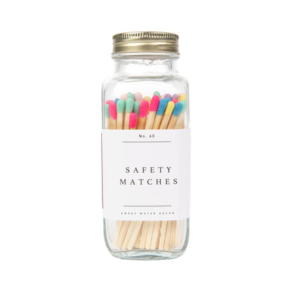 Safety Matches, Multicolor Rainbow Tip - Home Decor & Gifts