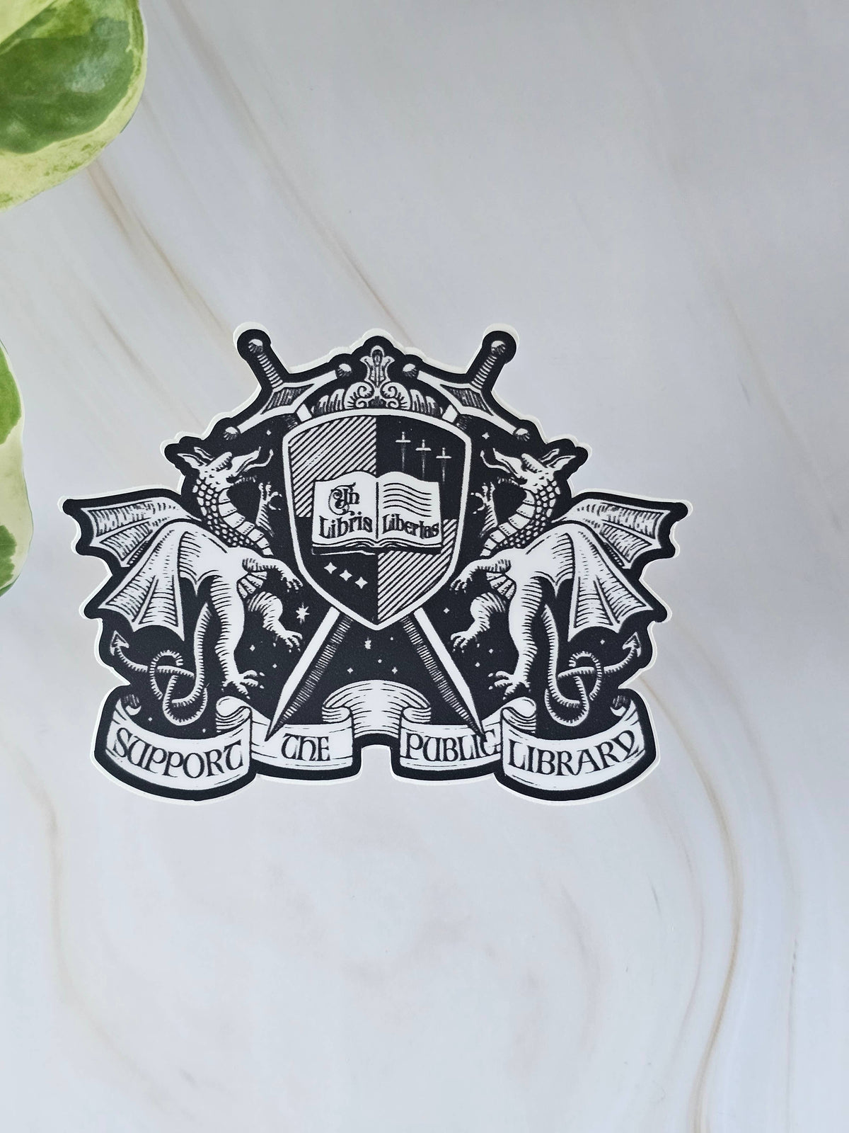 Support the Public Library Vinyl Sticker | Book Lover Gift