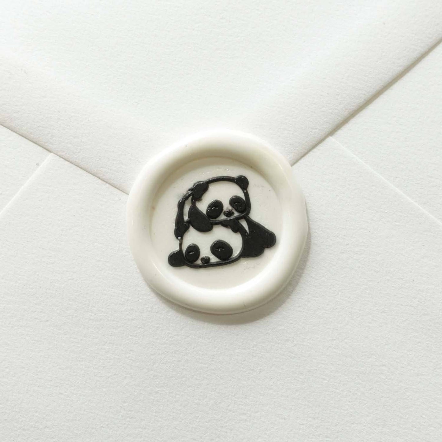 Wax Seal Stamp; Pandas (With Handle, Gift Box, & Storage Bag)