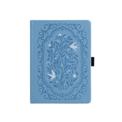 Dot Grid Notebook; Songbird In Blue