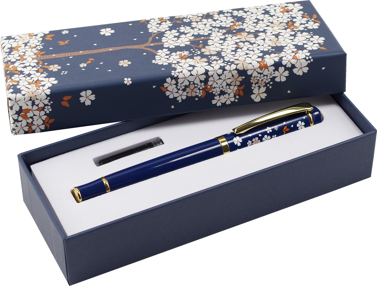 Fountain Pen; Falling Blossoms (With Ink)