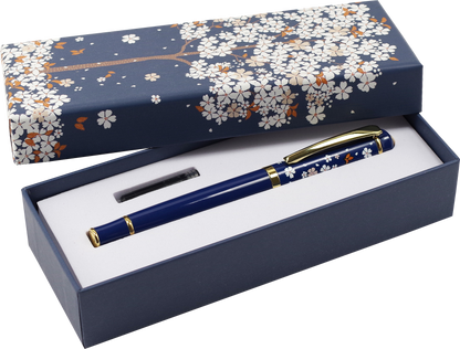 Fountain Pen; Falling Blossoms (With Ink)