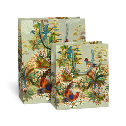 Medium Gift Bag; Quail Garden