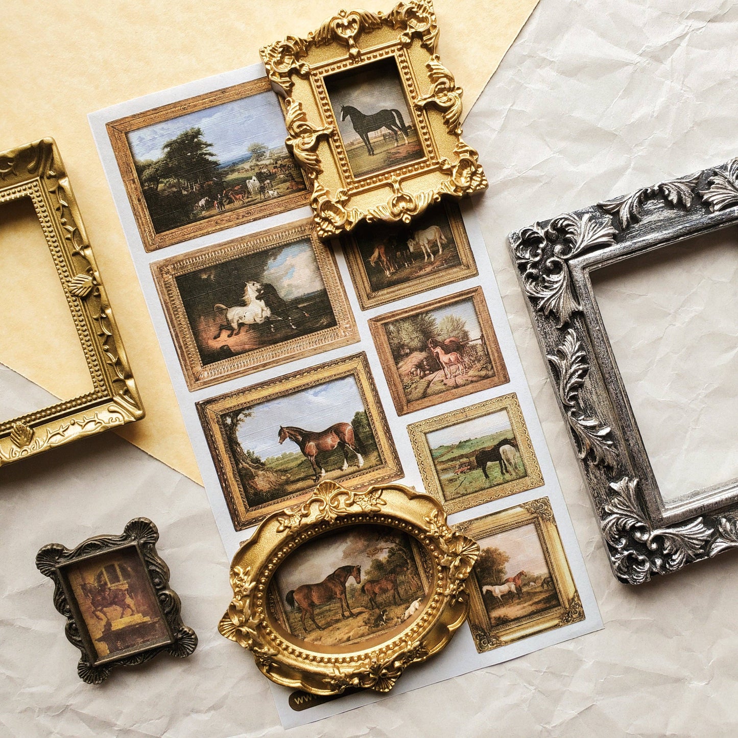 Sticker Sheet; The Horse Gallery