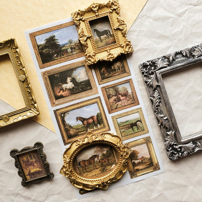 Sticker Sheet; The Horse Gallery