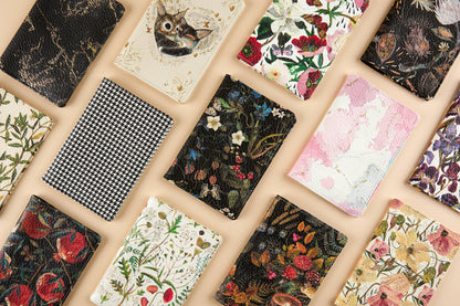 Passport Cover; Peonies - BV by Bruno Visconti (Vegan Leather)