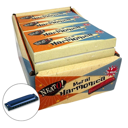 Metal Harmonica; Neato! 4" Retro Classic, vintage toys
