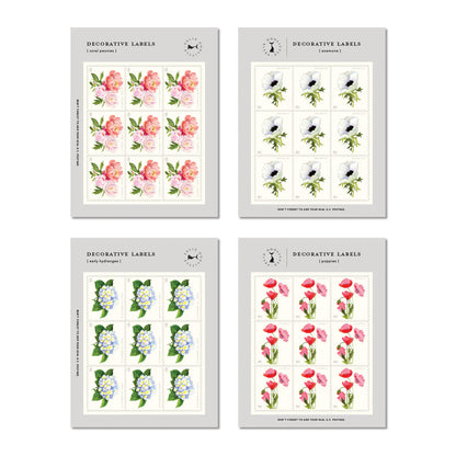 Decorative Labels; Forever Spring (36 Labels)