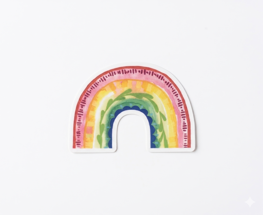 Vinyl Sticker; Rainbow - Made By Shellie