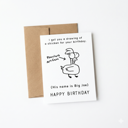 Birthday Card; Birthday Chicken (Big Joe)