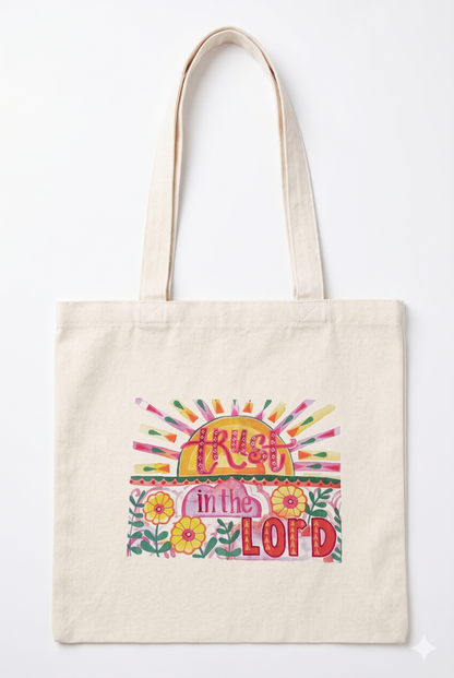 Canvas Tote - Trust in the Lord; Made by Shellie