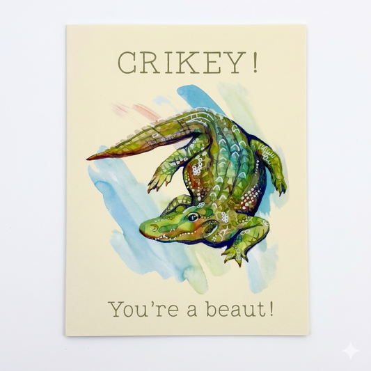 Greeting Card; Crikey! - Made by Shellie