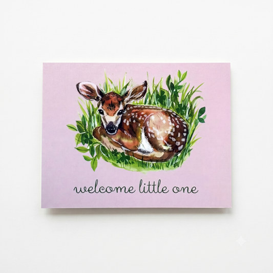 Baby Card; Welcome Little One - Made By Shellie
