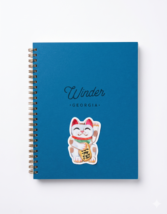 Vinyl Sticker; Lucky Cat - Made by Shellie