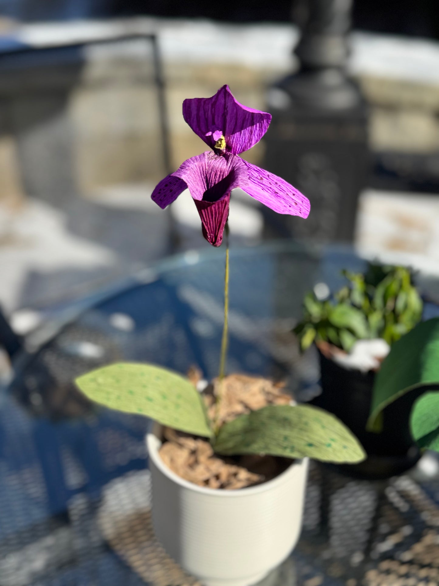 Paper Flower Bouquet Workshop - July 16, 2026 - Lady Slipper Orchid